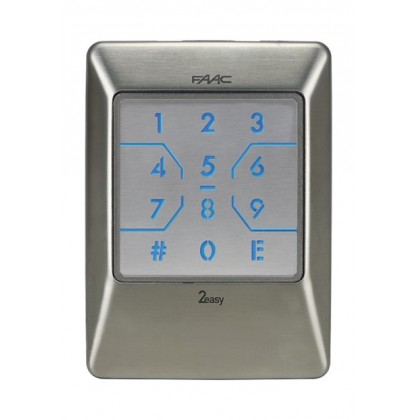 Faac XKP metal keypad with radio or BUS connection 